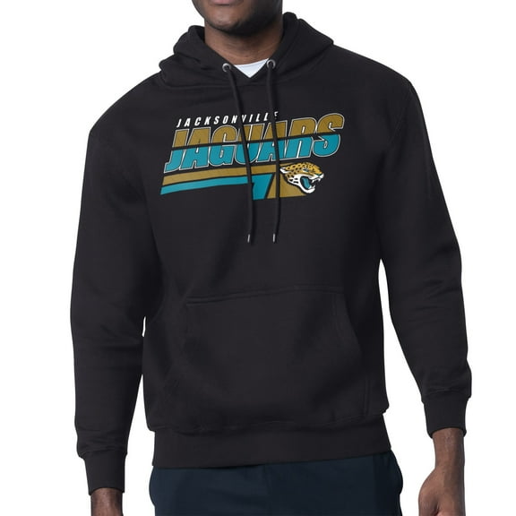 Men's Starter Black Jacksonville Jaguars Logo Push Graphic Hoodie