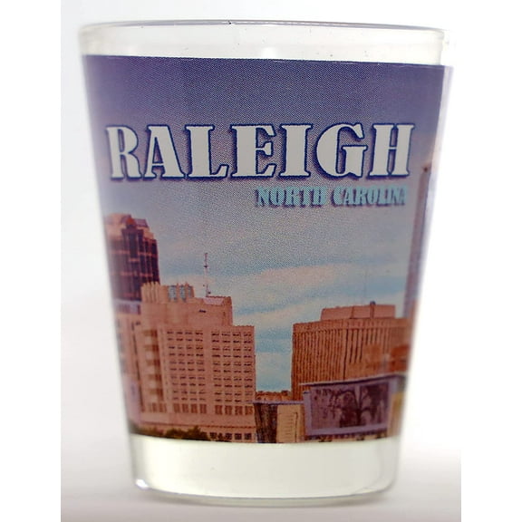 Raleigh North Carolina Day Photo Skyline Shot Glass…