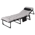 thumbnail image 3 of Heavy Duty Adult Folding Camping Cot, 400LBS Portable Sleeping Bed with Thick Removable Mattress & Carry Bag, Ideal for Outdoor Camping, Office Rest & Guest Use, 3 of 7