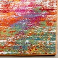 thumbnail image 3 of SAFAVIEH Watercolor Gemma Abstract Colorful Area Rug, Orange/Green, 2'7" x 5', 3 of 7