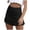 Black, variant on HJYCHN Mini Skirts for Women Casual Satin High Waist Mini Skirt with Side Zipper and Fanny Pack Detail Satin Skirt Khaki S