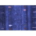 thumbnail image 1 of Ahgly Company Indoor Rectangle Abstract Blue Contemporary Area Rugs, 7' x 9', 1 of 4
