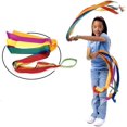 thumbnail image 4 of Rainbow Dance Ribbons Streamers Gymnastics Ribbon Wands Rhythm Sticks ，Rotating, 4 of 5