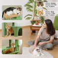 thumbnail image 7 of Pefilos 45" Cat Tree Tower for Indoor Cats, 5-Level Cat Condo for Large Cats with Large Hammock, Big Top Perch and 4 Sisal Covered Scratching Pos, Green, 7 of 7