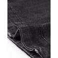 thumbnail image 5 of INSPIRE CHIC Women's Flare Vintage High Waist Stretch Long Pants Bell Button Jeans M Black, 5 of 5