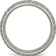 thumbnail image 2 of Titanium Brushed And Polished Textured 8mm Band (Size 10.5) Made In China tb276-10.5, 2 of 5