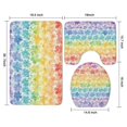thumbnail image 3 of Pioneer Flower Floral Print Pattern Bathroom Rugs Sets 3 Piece,Toilet Cover Set,Absorbent Non Slip Bathroom Mats Sets with U-Shaped Contour Rug Toilet Rug Set, 3 of 5