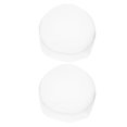 thumbnail image 1 of TEHAUX 2Ud White Chef Hat for Kitchen Use Breathable Cotton Polyester Comfortable Fit, 1 of 8