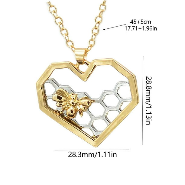 Bee heart necklace discount