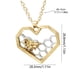 thumbnail image 3 of Collar para mujer, joyería para mujer, joyería para mujer, colgante de panal de abeja en forma de corazón de moda, collar de abeja de oro real, collar de abeja de animales pequeños, 3 of 5