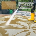 thumbnail image 6 of VUNATE Outdoor Rug Carpet 8'x10' Waterproof Reversible Patio Rug Portable Indoor Outdoor Rug Plastic Straw Rug for Beach RV Camping Garden Picnic Deck Backyard Tropical Porch Decor Yellow, 6 of 7