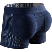 JOCKMAIL Men's Boxer Briefs Mesh Mens Underwear Boxer Back Mens Padded Underwear Boxer with Hip Pad