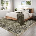 thumbnail image 2 of Garvee 5x7 Vintage Area Rugs Washable Rug for Living Room, Non Slip Non Shedding Soft Indoor Carpet, Retro Oriental Floral Print Rugs for Bedroom Home Office, Brown, 2 of 7