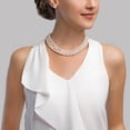 thumbnail image 3 of THE PEARL SOURCE 14K Gold 7-8mm AAAA Quality Triple Strand White Freshwater Cultured Pearl Necklace for Women in 17-19" Princess Length, 3 of 6
