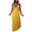 Yellow, variant on Summer Beach Dress for Womens 2025 Fashion Plus Size Slim Camisole V-neck Solid Color Strapless Backless Dress 50% off Clearacne!