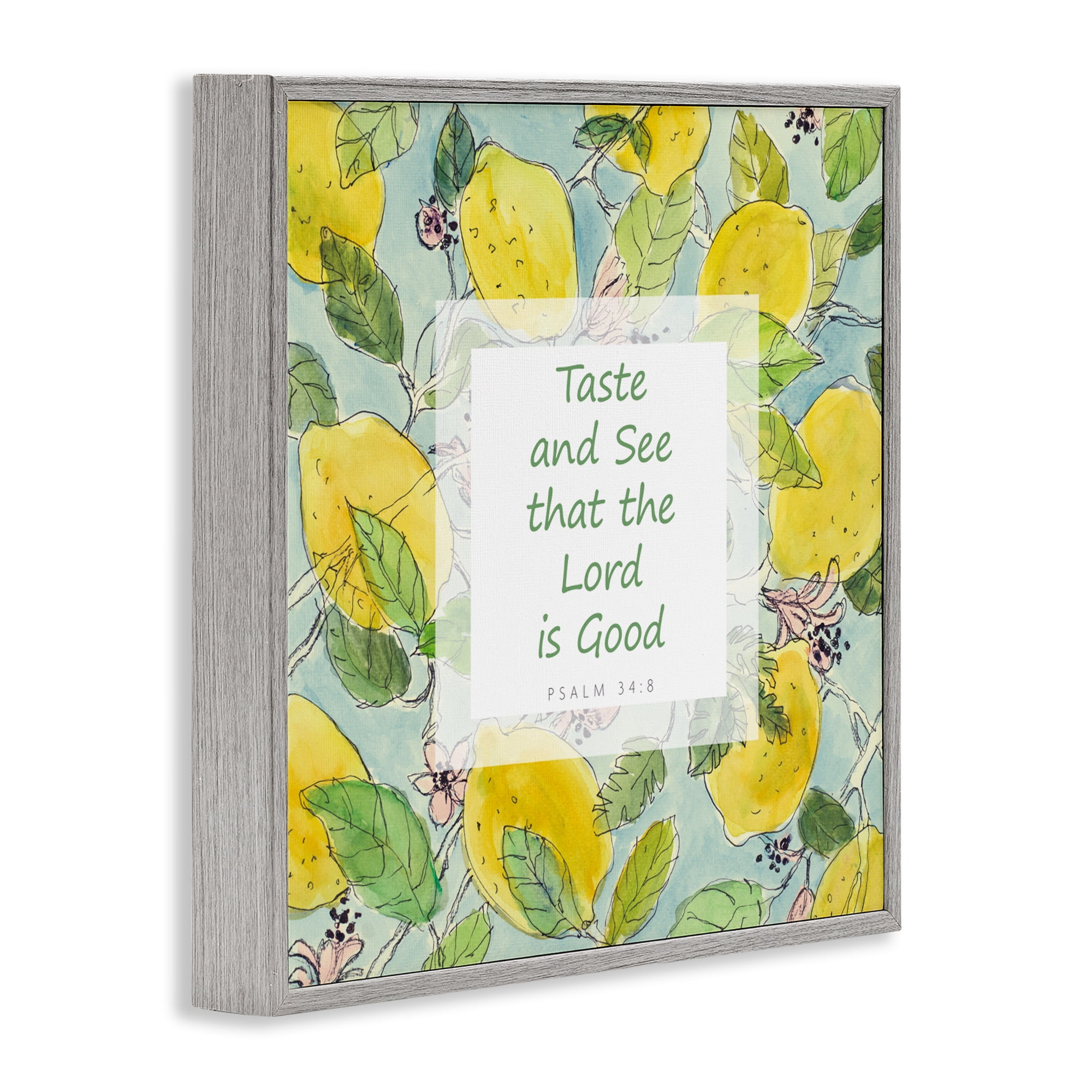 Stupell Industries Taste & See Lord Is Good Gray Framed Giclee Art, design by Lanie Loreth