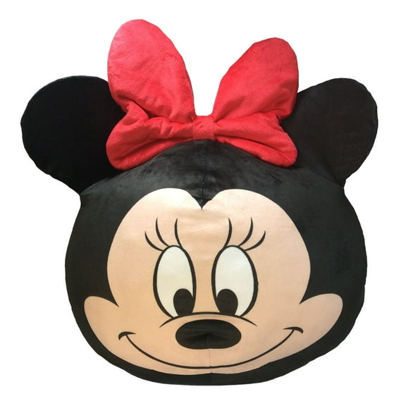 Disney Minnie Mouse Cloud Pillow, Minnie Mouse, 11-Inch Round, Travel Size, 1 Each