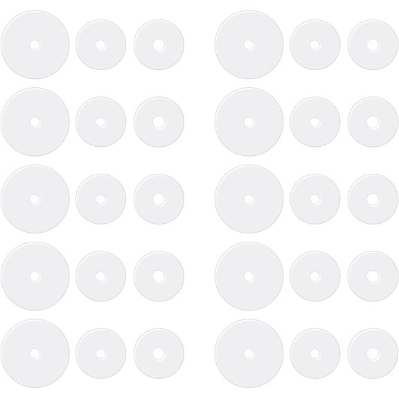 120/30Pcs Clear Piercing Silicone Disc for Bump