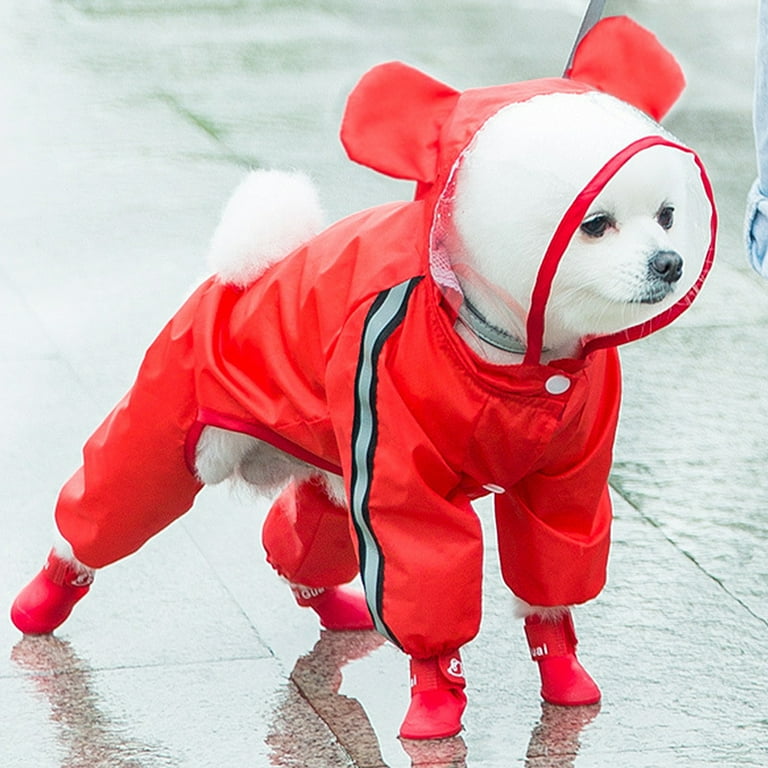 Medium sized best sale dog raincoat