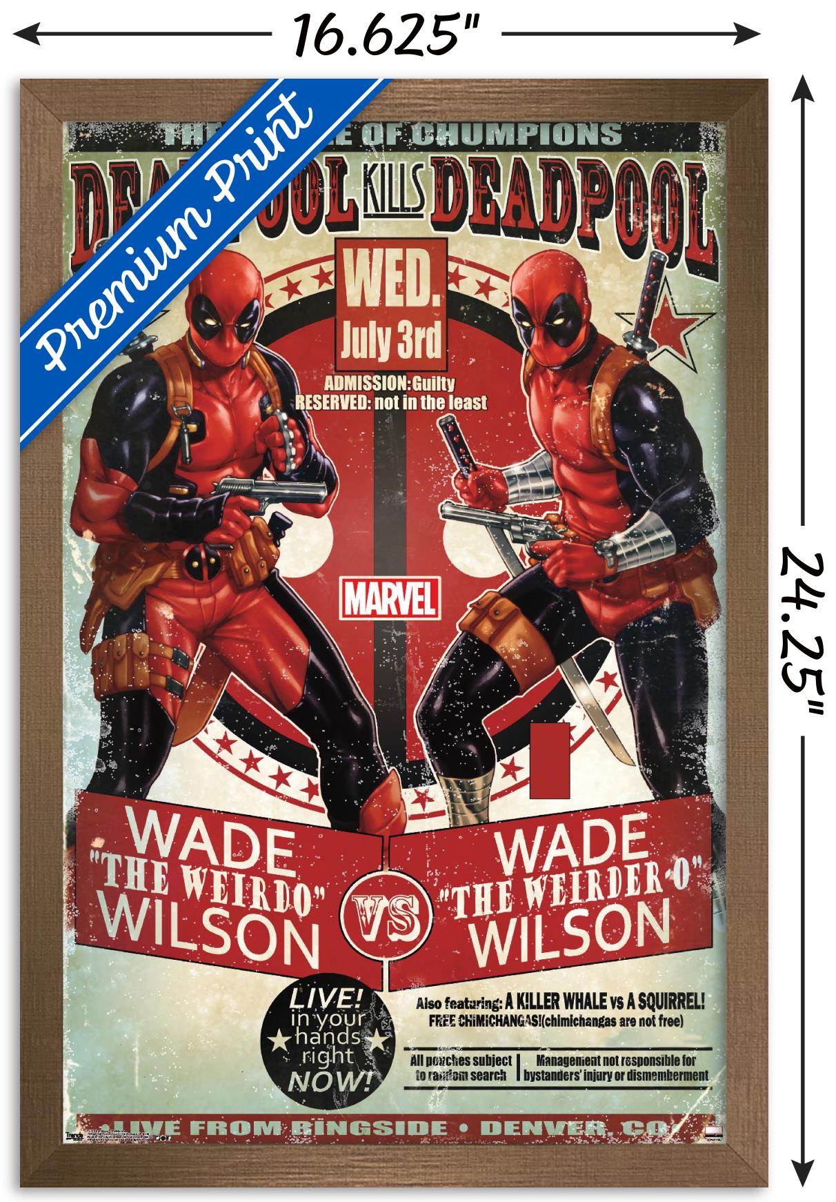 Marvel Comics - Deadpool - Chumpions Wall Poster, 14.725" x 22.375", Framed