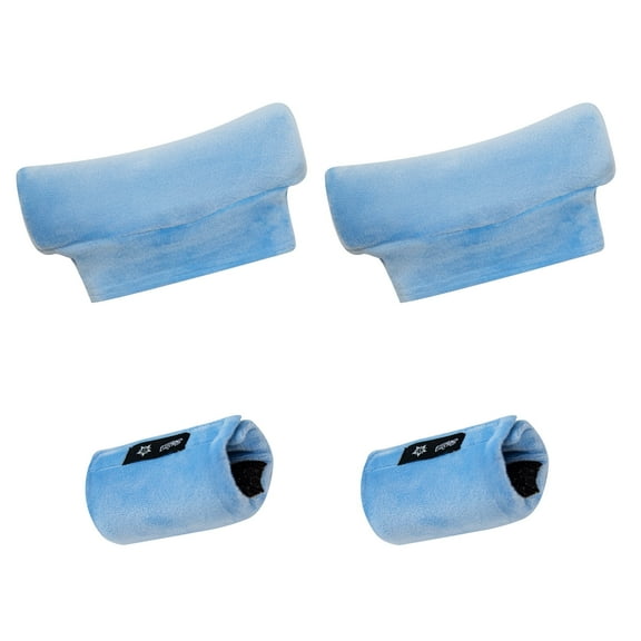 CAVENDY Velvet Underarm Crutch Pads & Hand Grip Covers, 4-Piece Set, Non-Slip, Washable, Universal Fit