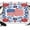 White, variant on Baseball American Flag Backdrops for Photography, Rustic Wood Grain Patriotic Fabric Photo Background Sturdy Studio Props for Photo Studio, Video Recording, Booth & Photoshoot 7x5ft