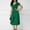 Green, variant on Ayolanni Womens Casual Dresses Black V-Neck Evening Gown Solid Short Sleeve Midi Dresses Ladies Dresses L