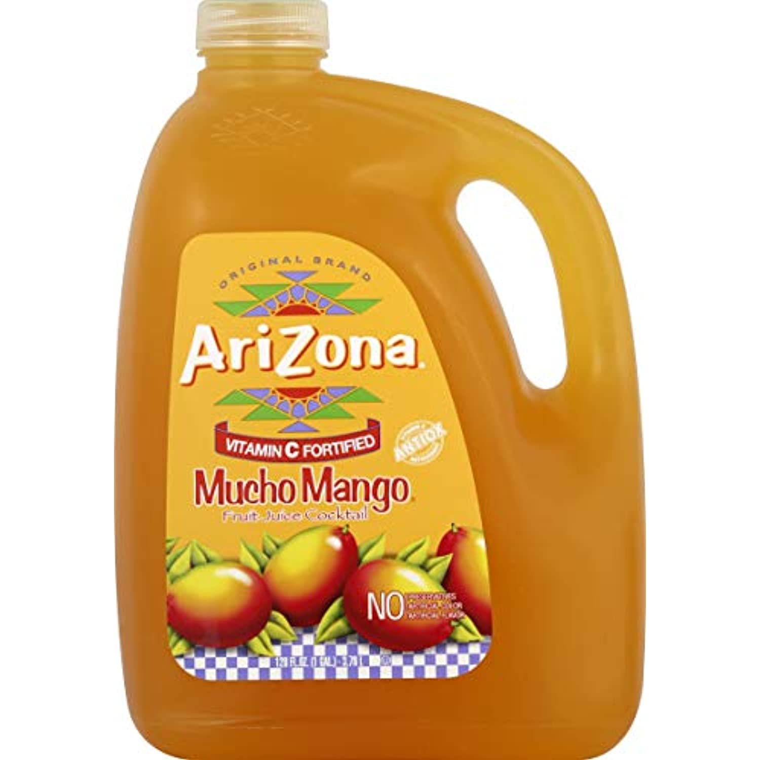 Arizona Mucho Mango Fruit Juice Cocktail 128 Oz (Pack Of 4)