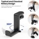 thumbnail image 4 of Rotating Headphone Stand - PC Gaming Headset Stand, Adjustable Clamp-on Headphone Holder, Under Desk Headphone Hook, 4 of 5