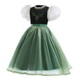 thumbnail image 3 of Girls Queen Anna Princess Dress Halloween Fancy Cosplay Costume, 3 of 8