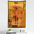 thumbnail image 1 of African Tapestry, Frame with Natural Autumn Elements Native Girl with Vase Exotic Zulu Print, Fabric Wall Hanging Decor for Bedroom Living Room Dorm, 5 Sizes, Multicolor, by Ambesonne, 1 of 1