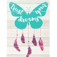thumbnail image 2 of Dos Santos, Bella 12x14 White Modern Wood Framed Museum Art Print Titled - Trust Your Dreams, 2 of 4