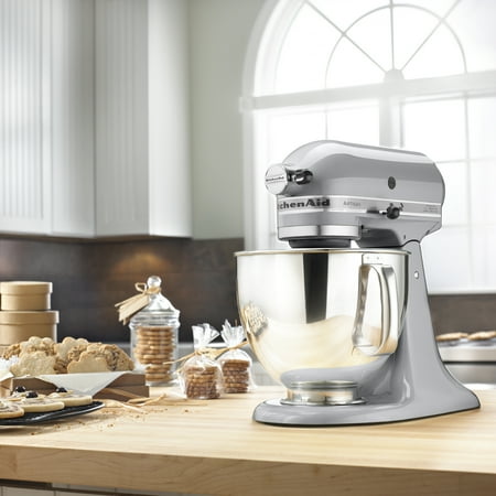 KitchenAid - Artisan Series 5 Quart Tilt-Head Stand Mixer - KSM150PSMC - Metallic Chrome