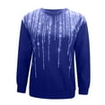 thumbnail image 4 of Camiseta de manga larga con estampado de cuello redondo suelto a la moda para mujer Pompotops gfhjh10954, 4 of 5