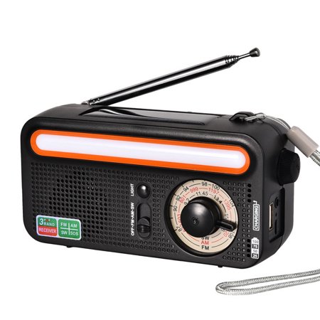 Radio Portable Rétro D'Urgence AM/FM/SW - Radio De Poche Plastique Vintage Pour Voyages, Camping Et Black-out