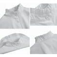 thumbnail image 3 of Camicover Simple Ruffles Fake Collar Detachable Dickey Collar Clothes Accessory (White), 3 of 4