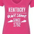 thumbnail image 4 of Inktastic Kentucky is Awesome Since 1792 Women's V-Neck T-Shirt, 4 of 5