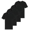 thumbnail image 1 of SCHIESSER Paquete de cuatro Camisetas para Hombre - Serie "95/5", Cuello Redondo, S-XXL Negro XL (X-Large), 1 of 3