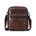 thumbnail image 1 of Bandolera de piel auténtica para hombre, diseño moderno, 1 of 1