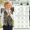 thumbnail image 7 of Garronmavis Cute Green Camo Boys Vest Size 9-10 Lightweight V Neck Adjustable Back Strap Vests Fashion 3-button Single Breasted Closure & 2 Slit Pockets Stylish Fall Winter Clothes, 7 of 7