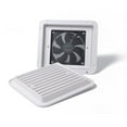 thumbnail image 3 of 12V RV Fridge Vent with Fan Silent Trailer Side Air Ventilation Exhaust Fan, 3 of 7