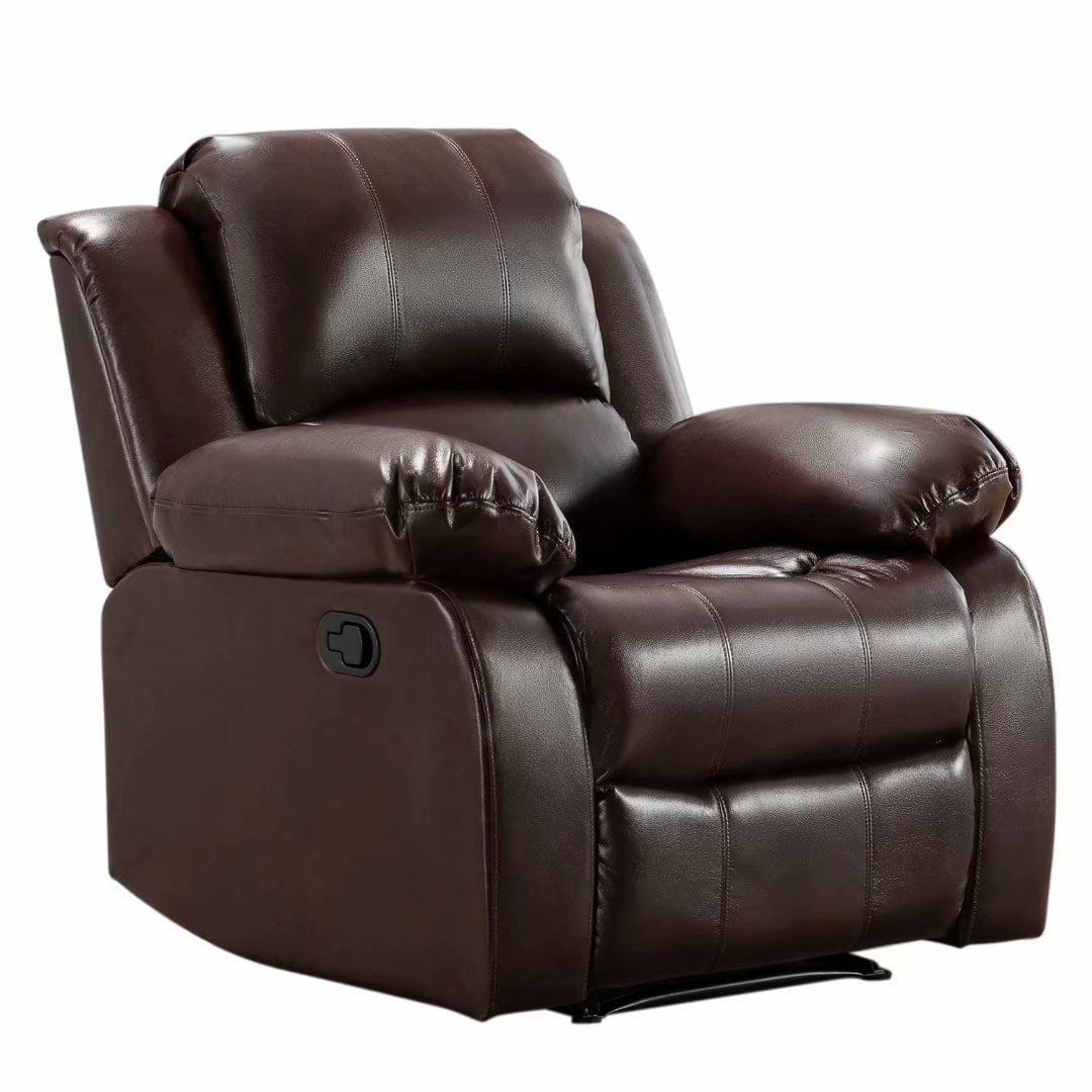 Piscis Manual Leather Recliner Chair, Klaussner Leather Recliner