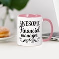 thumbnail image 4 of CafePress - Awesome Financial Manager Mugs - 11 oz Ceramic Mug - Novelty Coffee Tea Cup, 4 of 6
