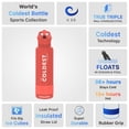 thumbnail image 4 of Coldest Sports Water Bottle - 40 oz (Straw Lid), Leak Proof, Vacuum Insulated Stainless Steel, Hot Cold, Double Walled, Thermo Mug, Metal Canteen (40 oz, Crimson Red), 4 of 8