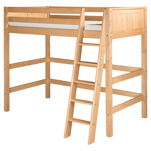 Camaflexi Full Size High Loft Bed Panel Headboard Natural Finish