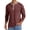 Red, variant on GENTS BLISS Crew Neck Henley Men Shirts Long Sleeve Shirts for Men Casual Color Block Tops