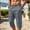 Dark Gray, variant on WIZUTIZ Men's Summer Cargo Capris Solid Color Drawstring Elastic Waist Pocket Workwear Cropped Pants Lightweight Polyester Breathable for Outdoor Hiking Daily Wear Mens Fashion