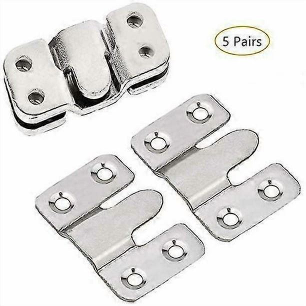 Picture Frame Hook, Furniture Connector F Mount Bracket, Mount Metal Picture H For Attang Picture, Picture Or (5 Ps)
