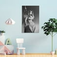 thumbnail image 4 of American Film Actresses Raquel Welch Black And White Sexy Poster Home Decor Poster Wall Art Hanging Picture Print Bedroom Decorative Painting Posters Room Aesthetic 16x24inch(40x60cm), 4 of 6