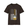 thumbnail image 2 of Train Locomotive Engine USA American Flag 4th of July Art Unisex T-Shirt, 2 of 8